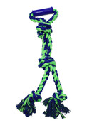 Amazing Pet Products Rope w/Rubber Handle Blue Green