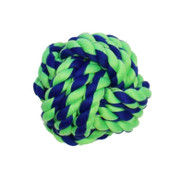 Amazing Pet Products 4" Rope Ball Blue Green rope toy