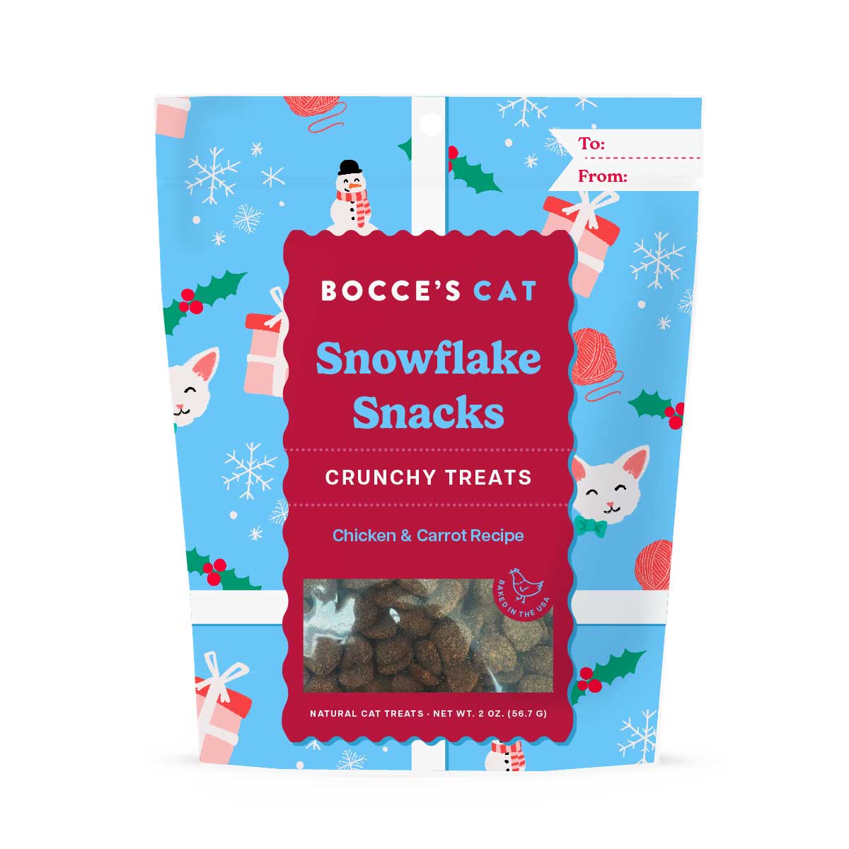 Bocce s Bakery Snowflake Snacks Crunchy Cat Treats
