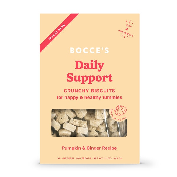 Bocce's Bakery Daily Support Pumpkin & Ginger Recipe Functional Belly Biscuit Dog Treats