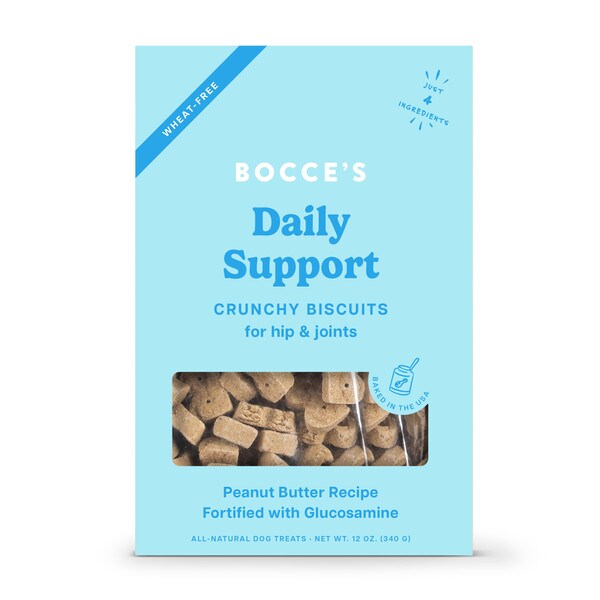 Bocce's Bakery Daily Support Peanut Butter Recipe Functional Hip & Joints Biscuit Dog Treats Bocce's Bakery Daily Support Peanut Butter Recipe Functional Hip & Joints Biscuit Dog Treats