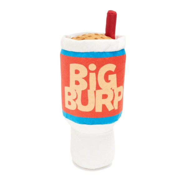 giant soda shaped plush dog toy