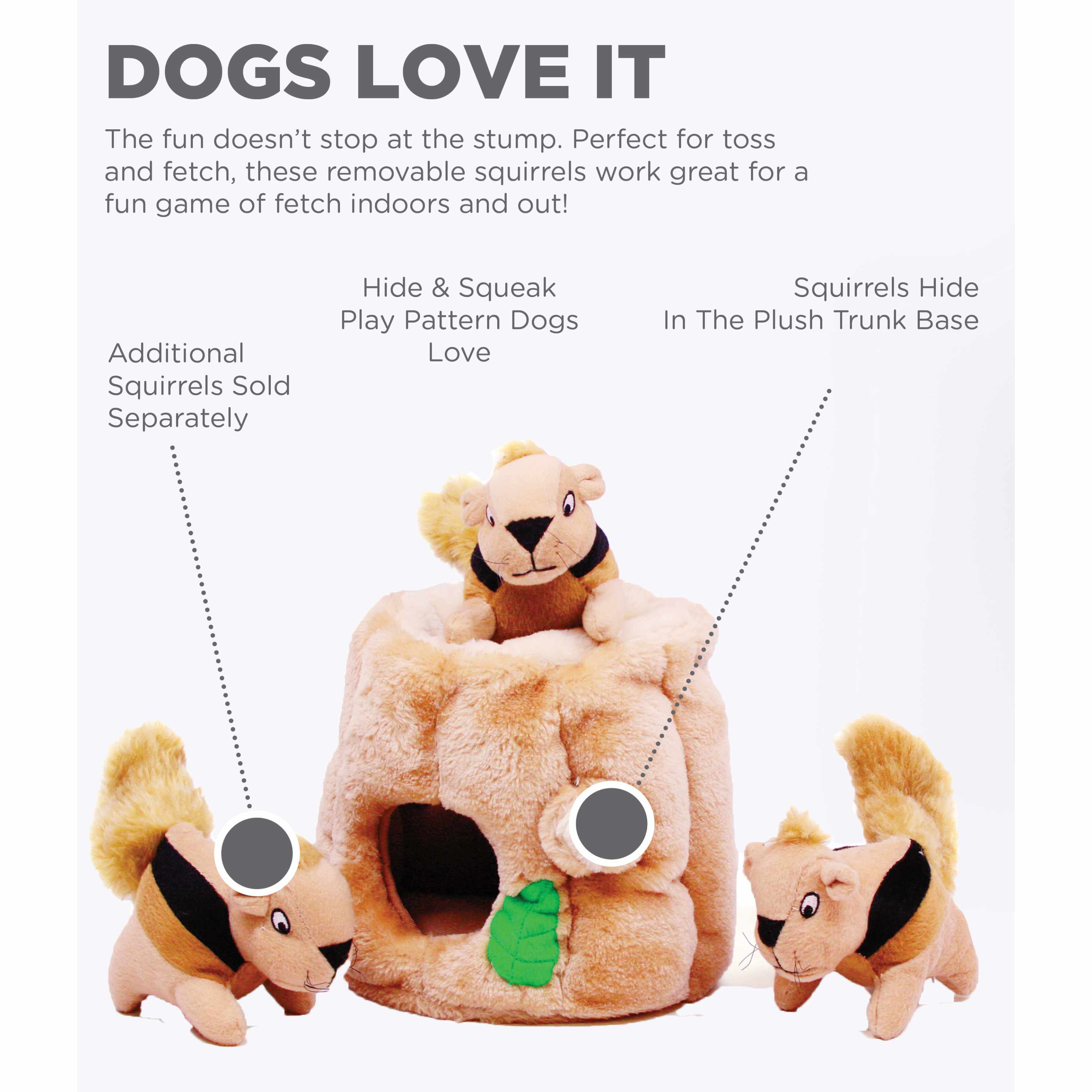 Hide a squirrel dog toy on sale large